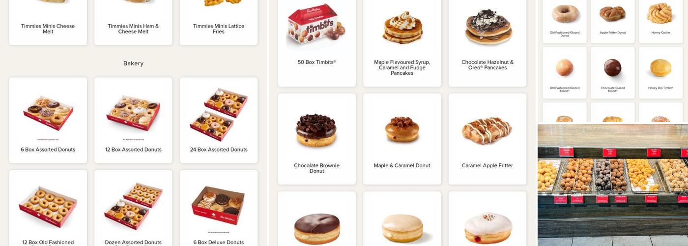 Tim Hortons Menu