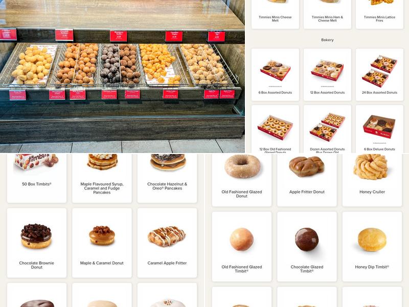 Tim Hortons Menu