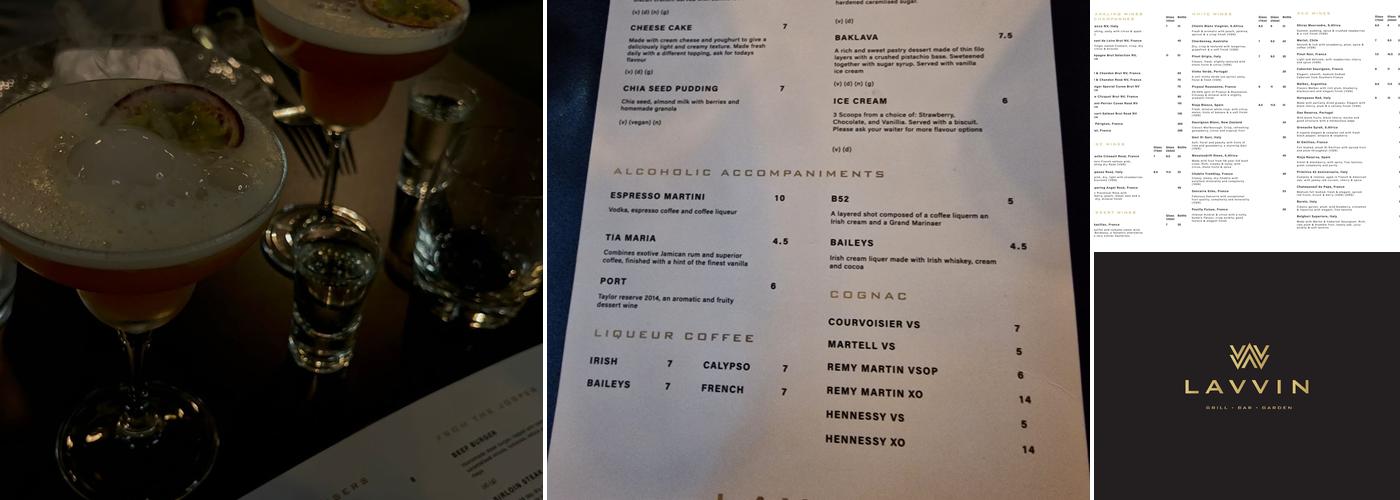 Lavvin Menu