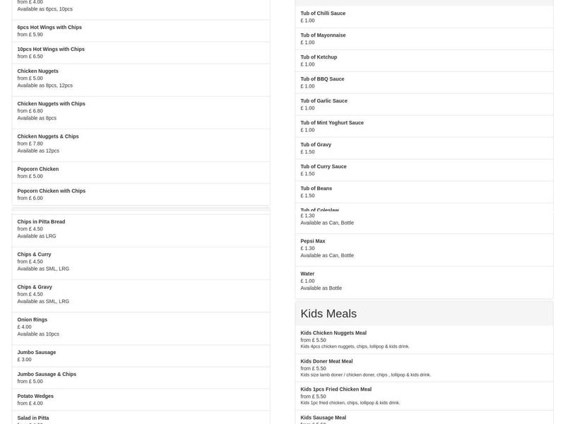 Charcoal Grill | Gurnos Menu