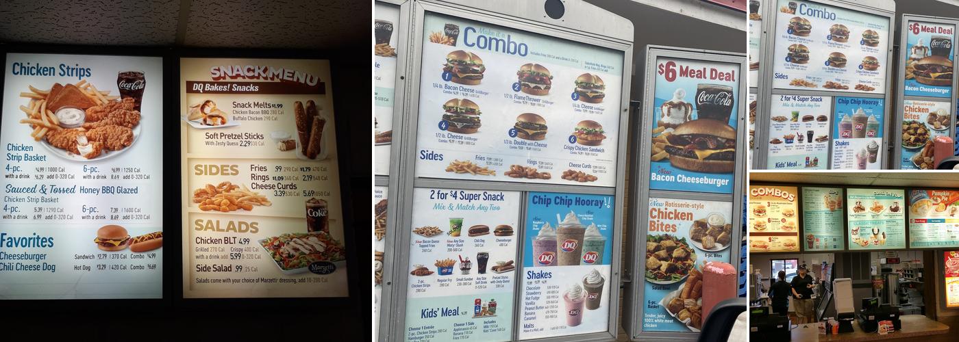 Dairy Queen Menu