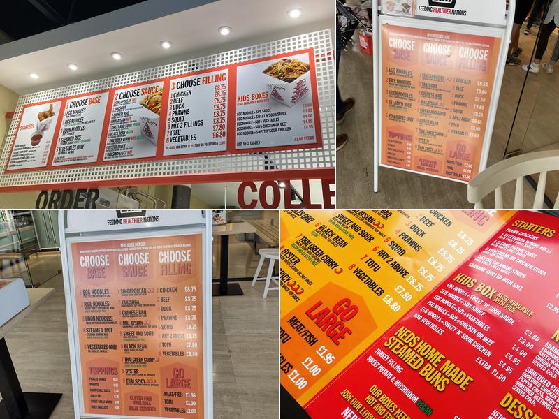 Neds Noodle Bar Milton Keynes Menu