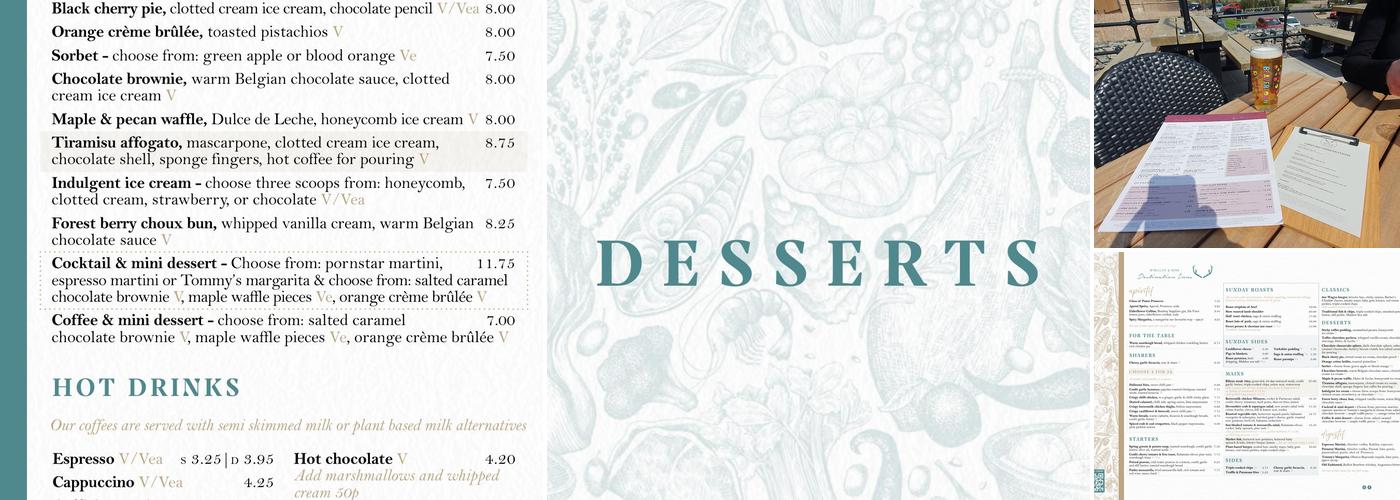 Warbler on the Wharf Menu