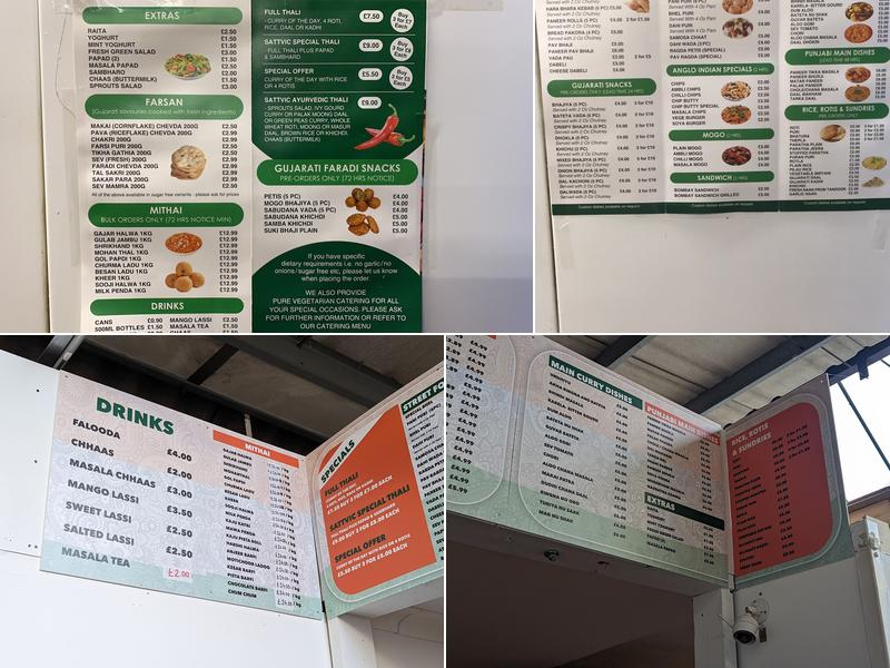 Sattvic Foods Menu