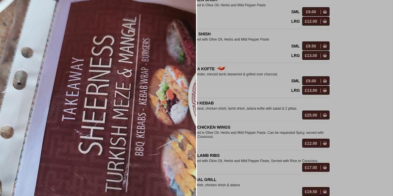 Sheerness Turkish Meze & Mangal Menu