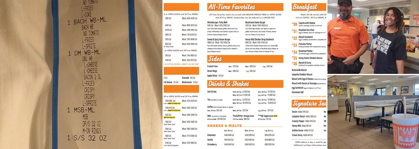 Whataburger Menu