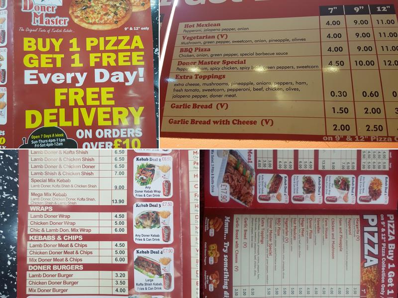 Doner Master Menu