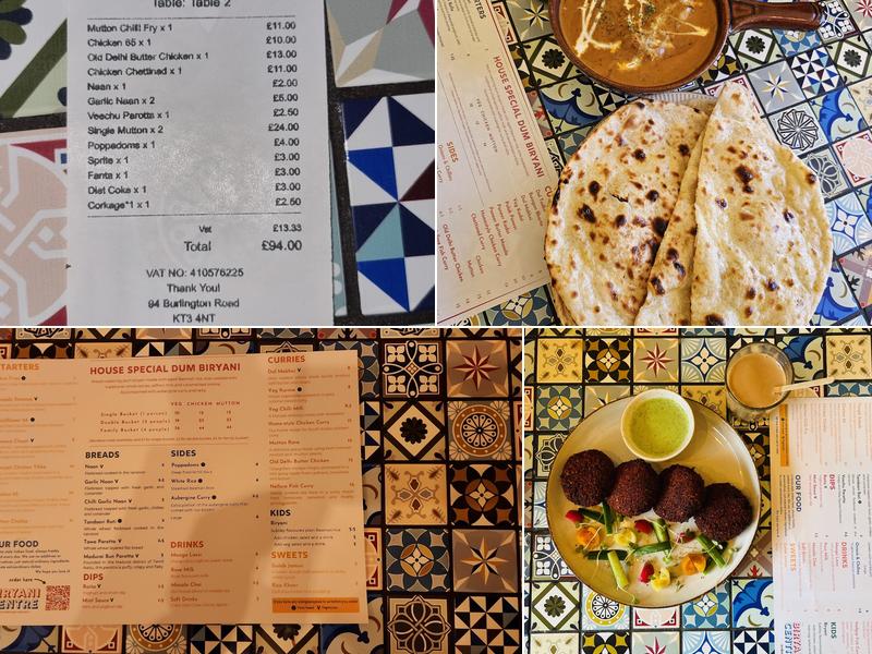 The Biryani Centre Menu