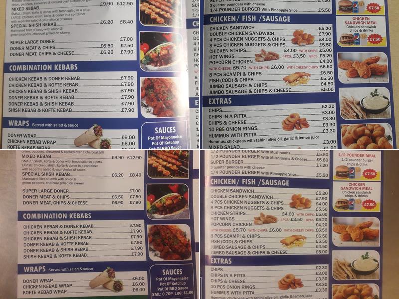 The Kebab House Menu