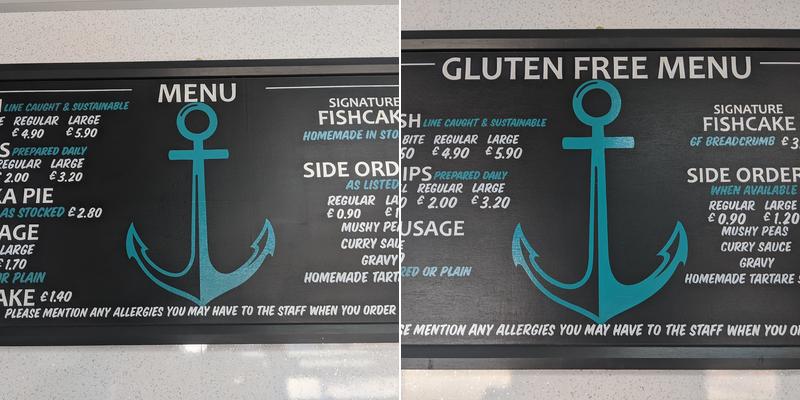 Harley's Fish & Chips Menu