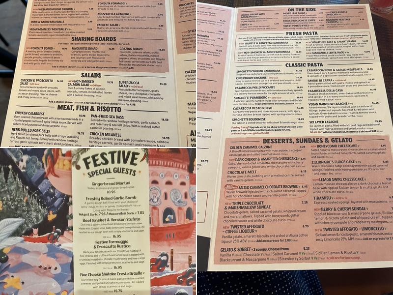 Zizzi - Newbury Menu