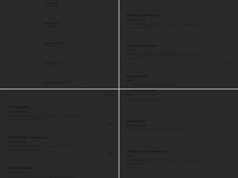 Slam Dunk Burger Menu