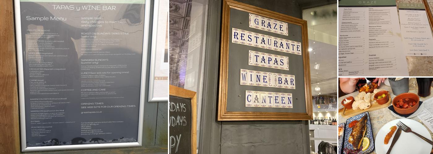 Graze Tapas Wine Bar Menu