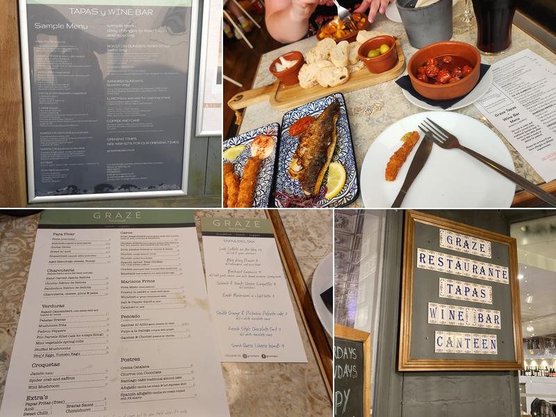 Graze Tapas Wine Bar Menu