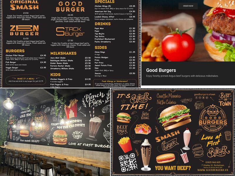 Good Burgers Menu