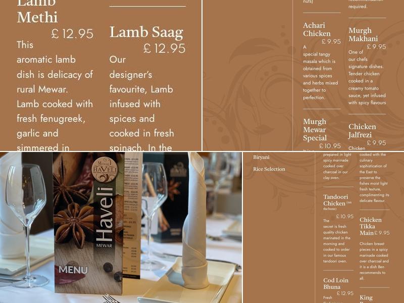 Mewar Haveli Menu