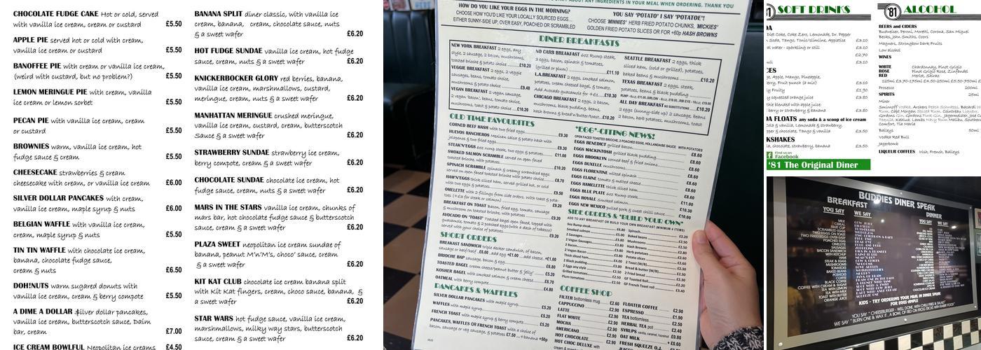 81 Hamburger Heaven Menu