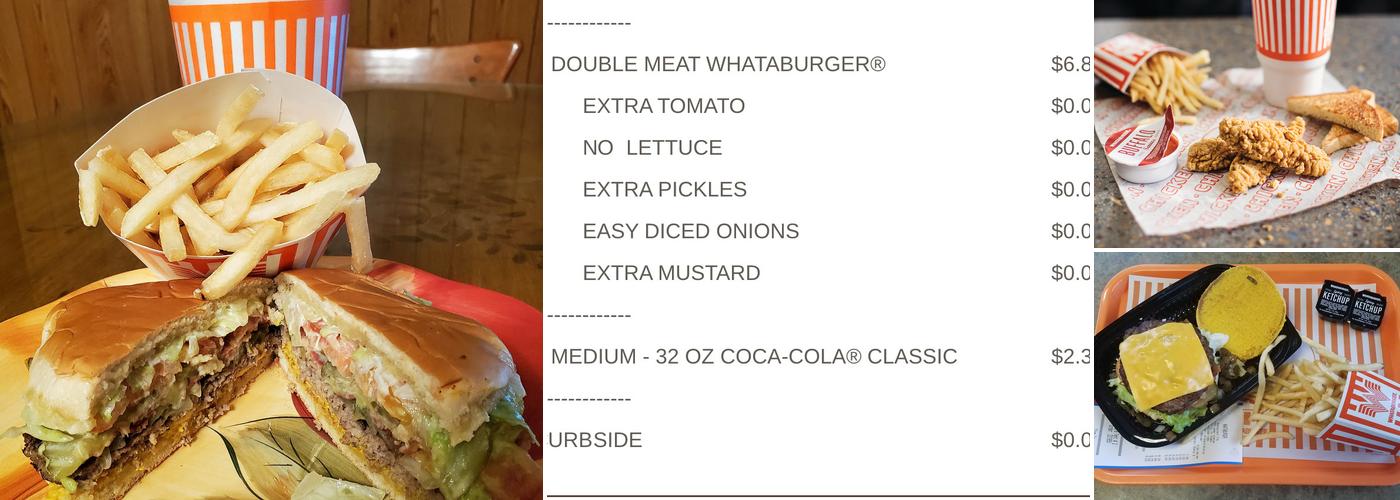Whataburger Menu