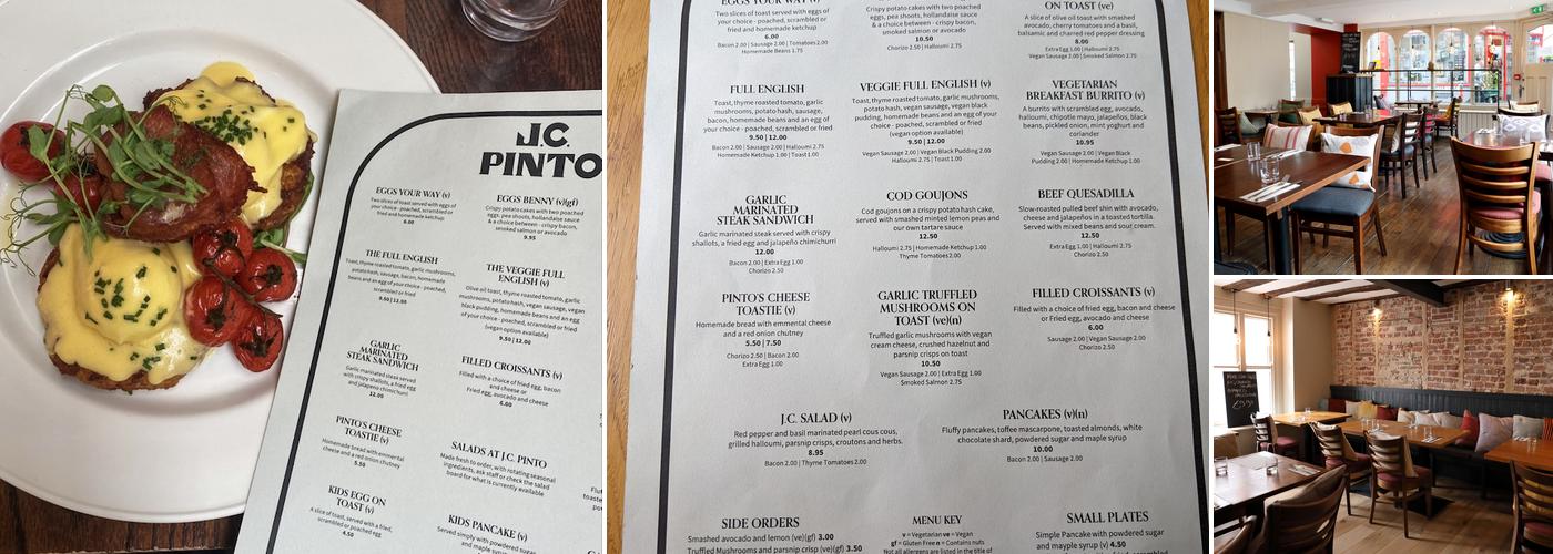 J.C. Pinto Menu
