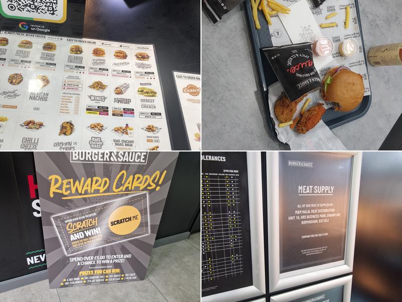 Burger & Sauce - Alfreton Road - Nottingham Menu