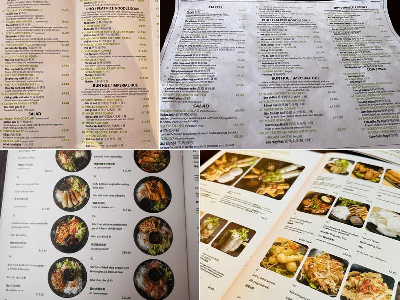 Wonder Pho Menu