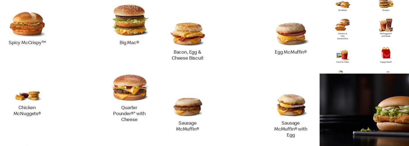 McDonald's Menu