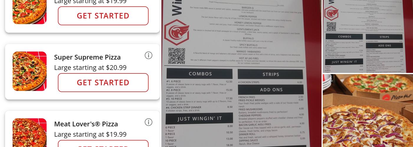 Pizza Hut Menu