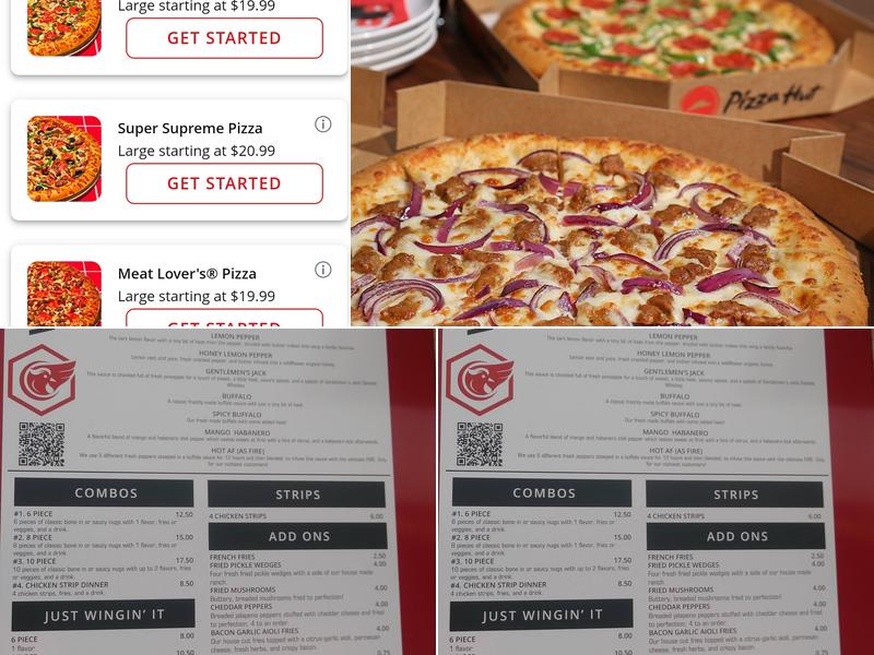 Pizza Hut Menu
