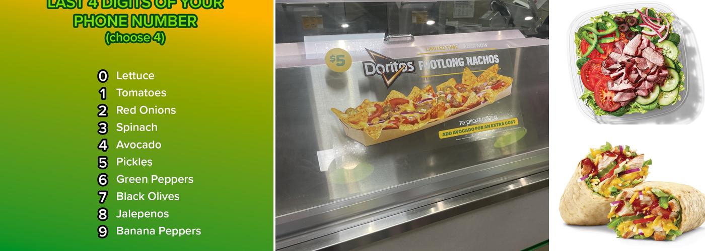 Subway Menu