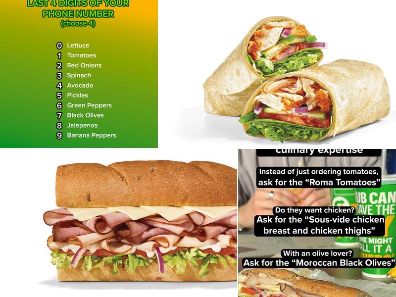 Subway Menu