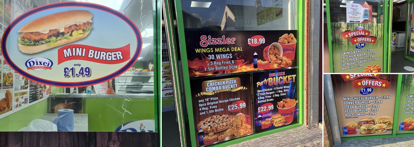 Dixci Chicken & Pizza Menu