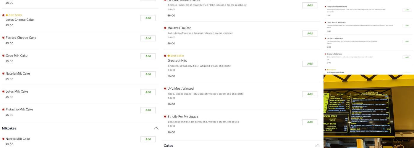 Smash Official Oldham Menu