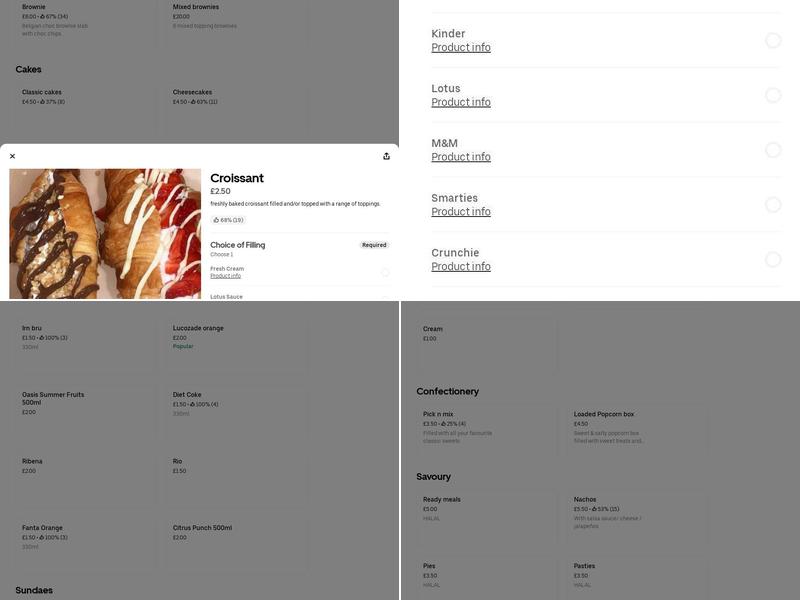 Food Lab 20 Ltd Menu