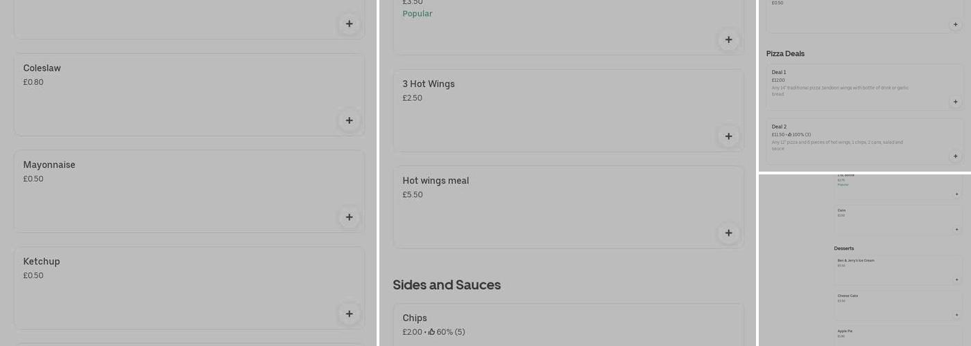 Combo Kitchen - Oldham Menu