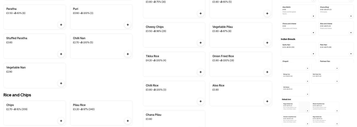 Modhubon Menu