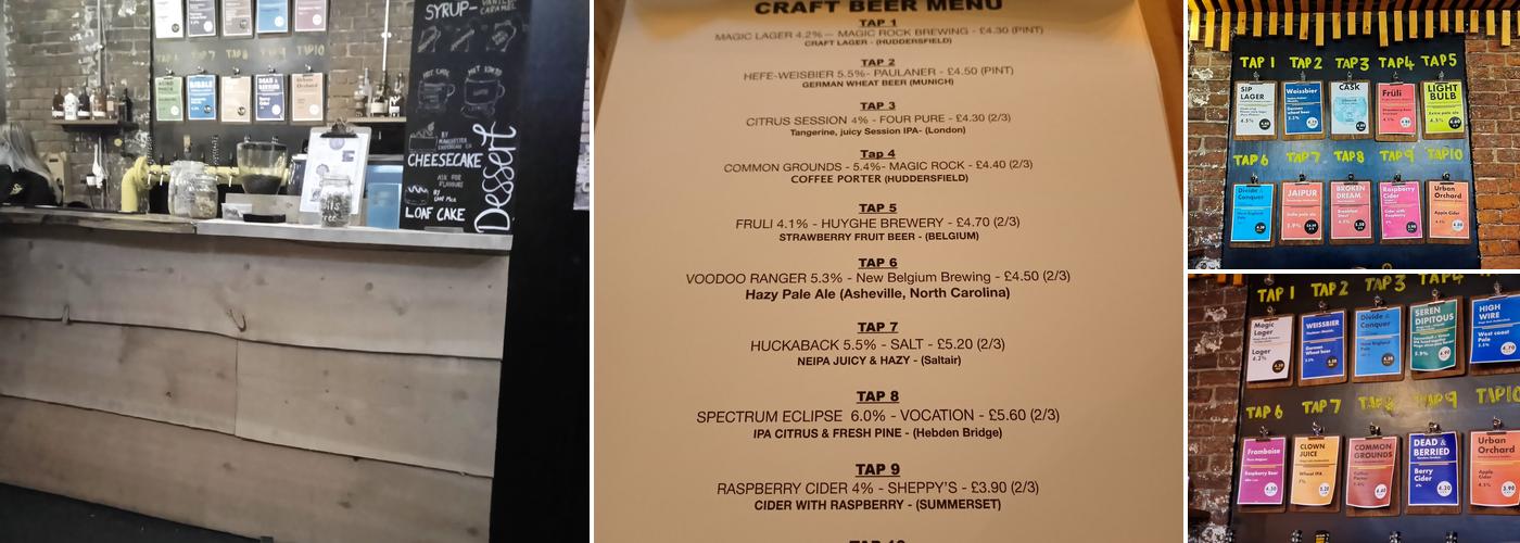 The Courtyard Brewery Menu