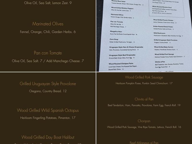 La Bodega Menu