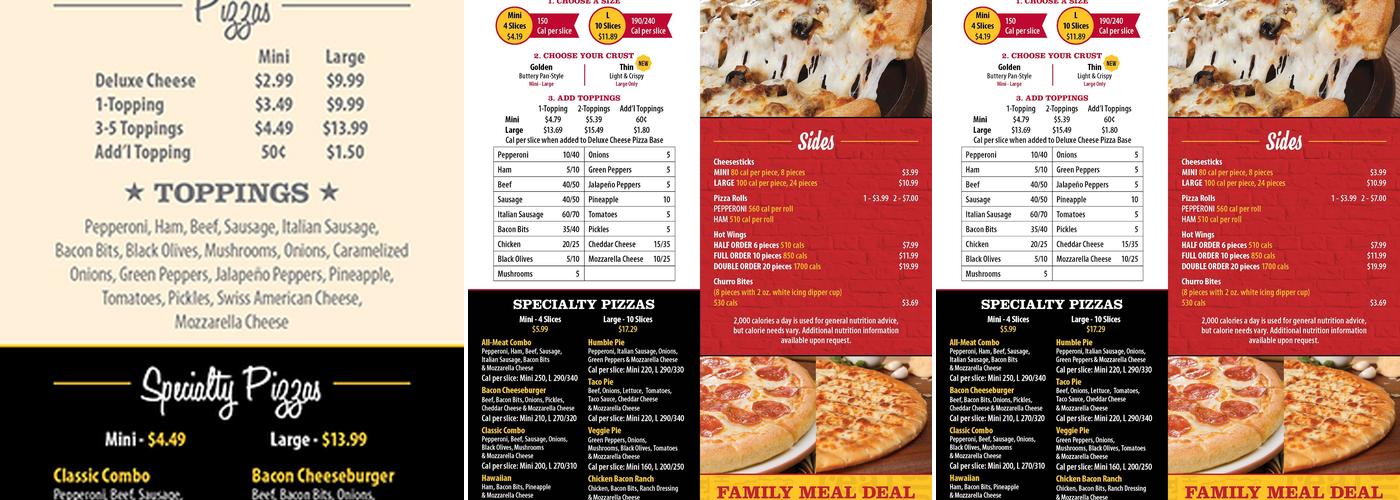 Godfather's Pizza Express Menu