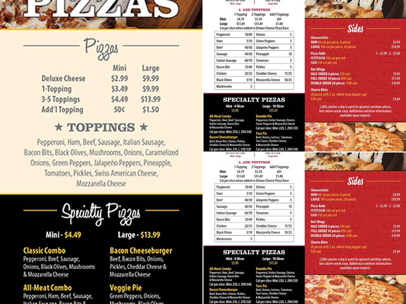 Godfather's Pizza Express Menu
