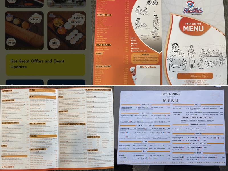 Dosa Park (Botley) Menu