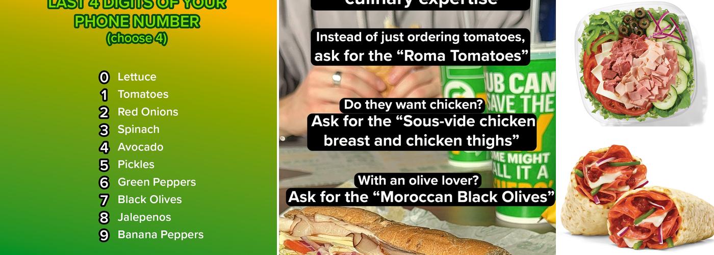 Subway Menu