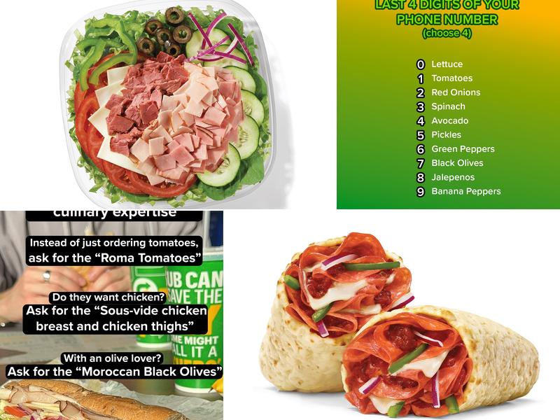 Subway Menu