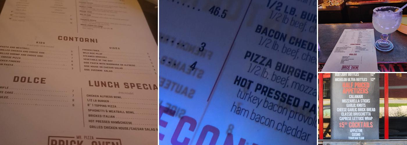 Mr. Pizza Brick Oven and Tap Menu
