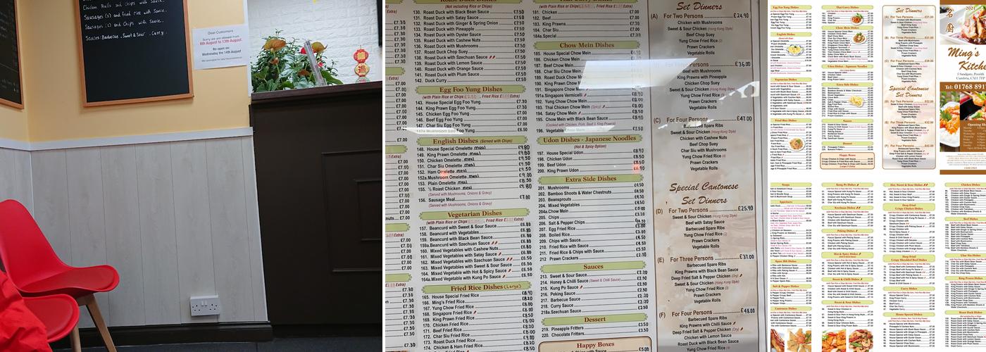 Ming's Kitchen Menu