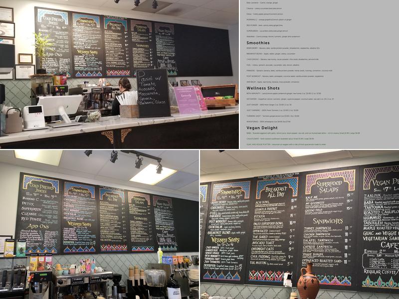 Leaf and Ginger Menu