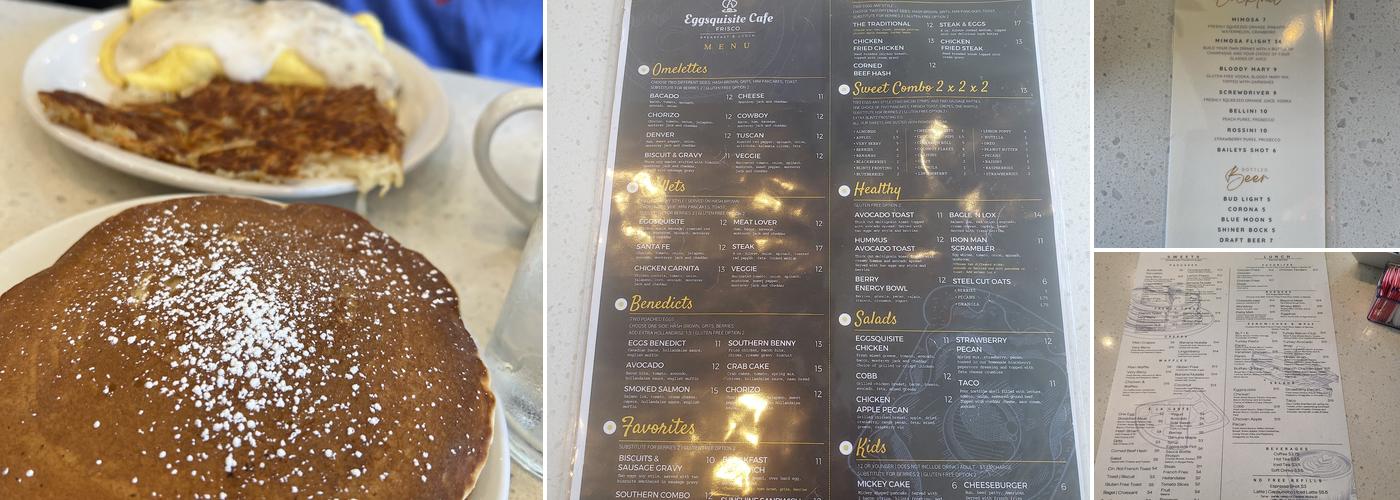 Eggsquisite Cafe Frisco Menu