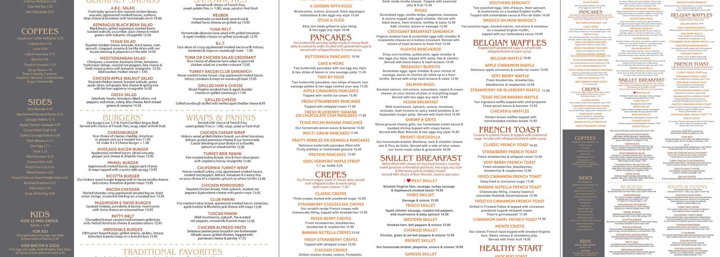 Biscuit Menu