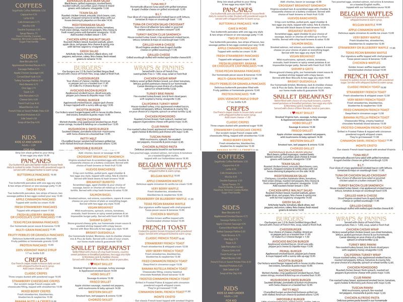 Biscuit Menu
