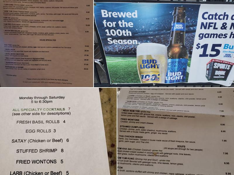 Basil Thai Cuisine - Park Circle Menu