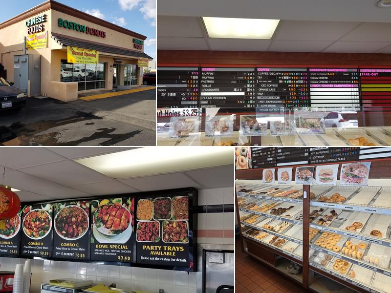 Boston Donuts and Chinese Foods Menu